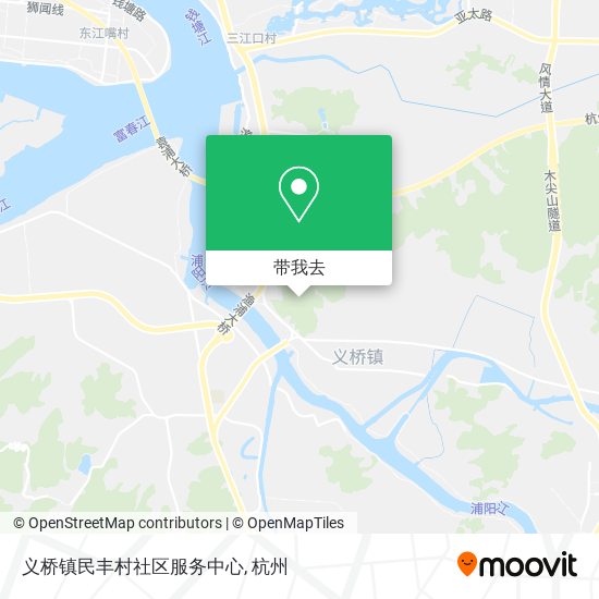 义桥镇民丰村社区服务中心地图