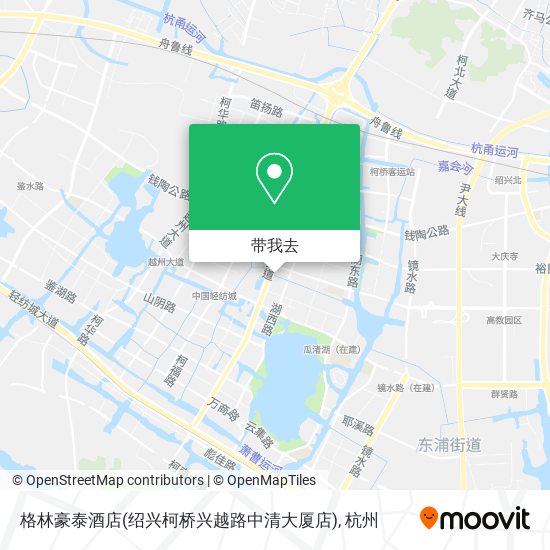 格林豪泰酒店(绍兴柯桥兴越路中清大厦店)地图