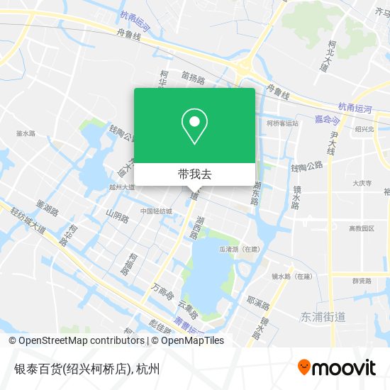 银泰百货(绍兴柯桥店)地图