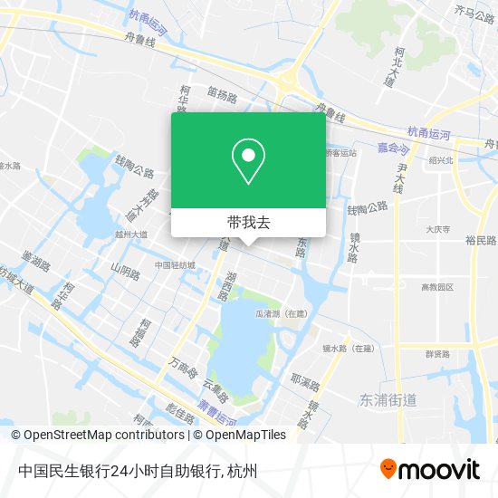 中国民生银行24小时自助银行地图