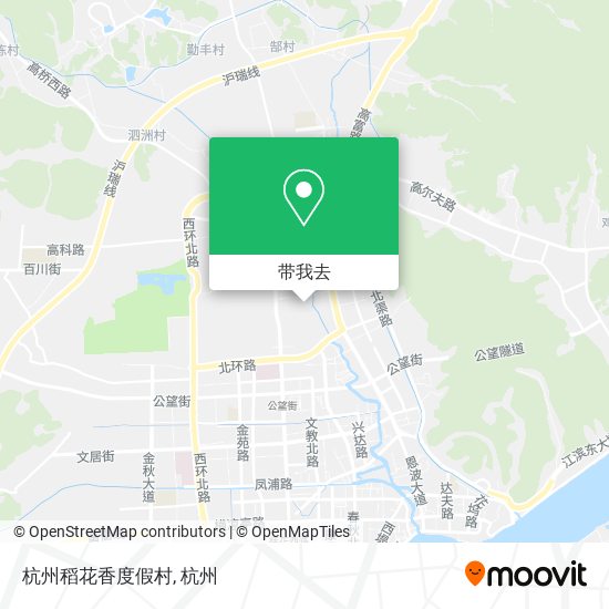 杭州稻花香度假村地图