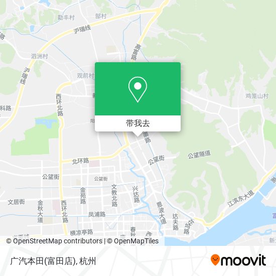 广汽本田(富田店)地图
