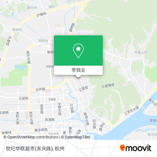 世纪华联超市(东兴路)地图