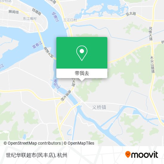 世纪华联超市(民丰店)地图