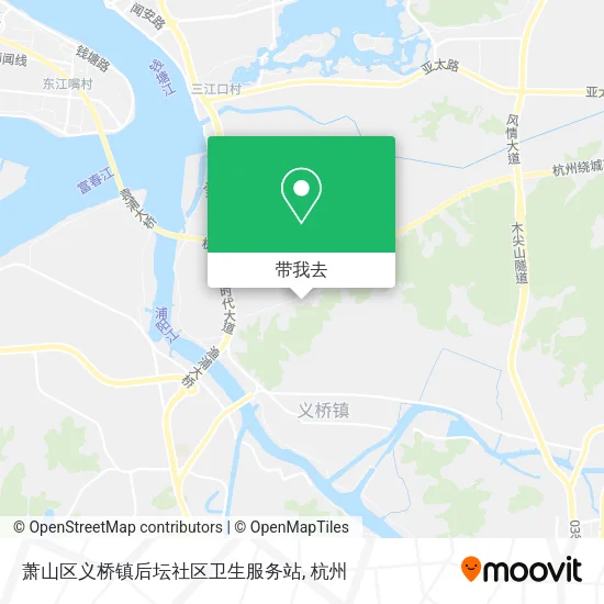 萧山区义桥镇后坛社区卫生服务站地图