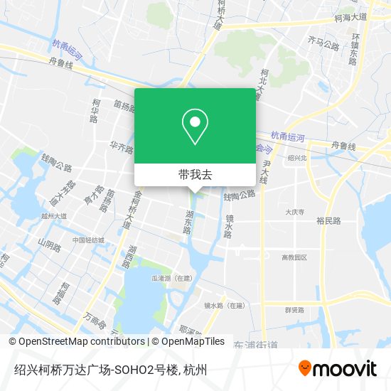 绍兴柯桥万达广场-SOHO2号楼地图