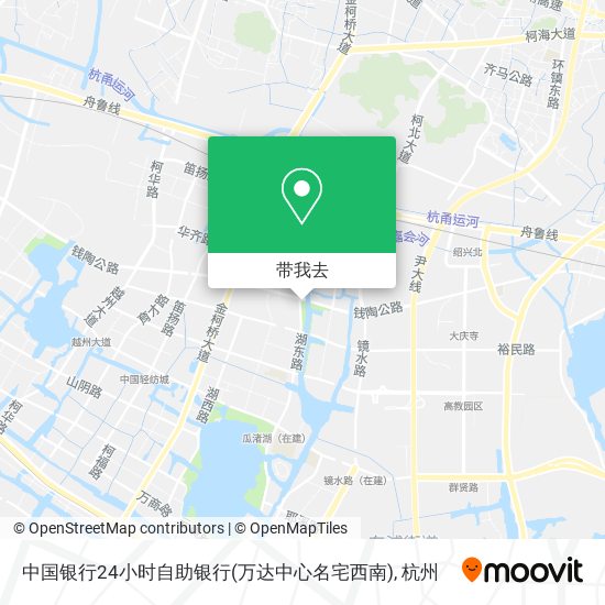 中国银行24小时自助银行(万达中心名宅西南)地图