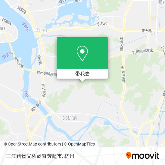 三江购物义桥於奇芳超市地图