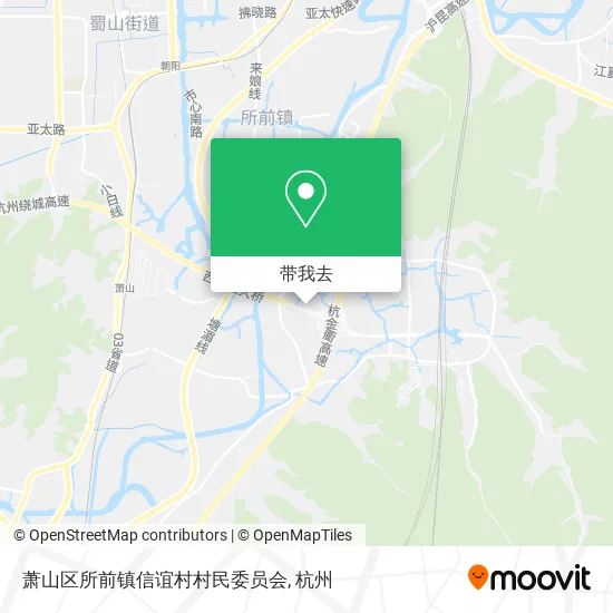萧山区所前镇信谊村村民委员会地图