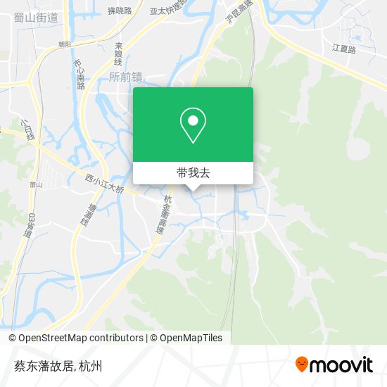 蔡东藩故居地图