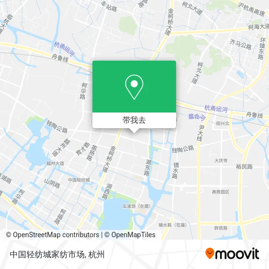 中国轻纺城家纺市场地图