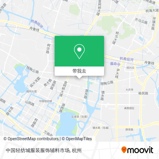 中国轻纺城服装服饰辅料市场地图