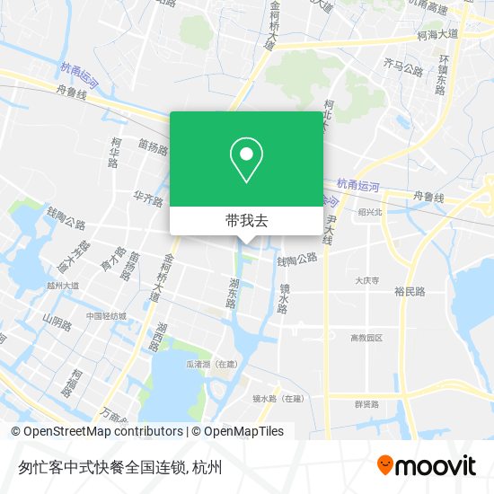匆忙客中式快餐全国连锁地图
