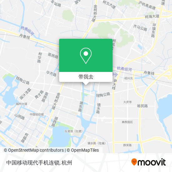 中国移动现代手机连锁地图