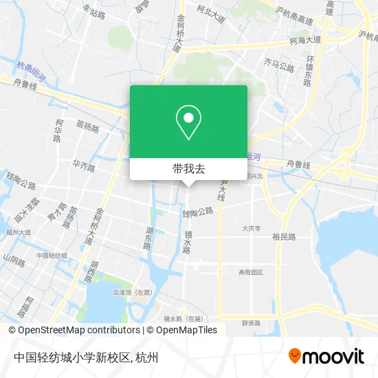 中国轻纺城小学新校区地图