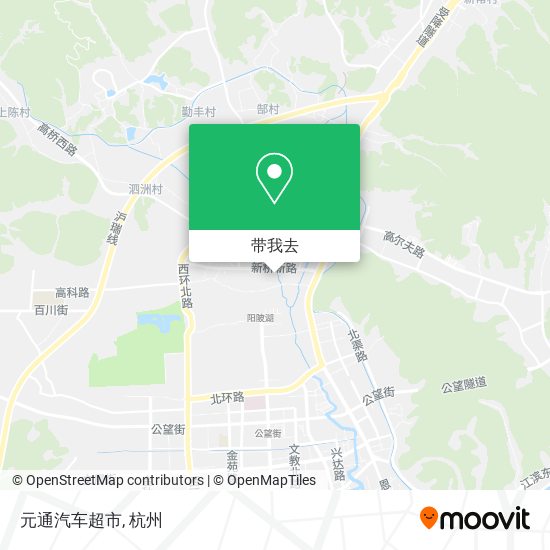 元通汽车超市地图