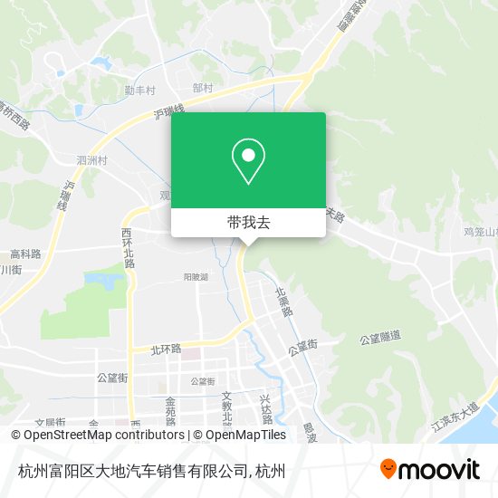 杭州富阳区大地汽车销售有限公司地图