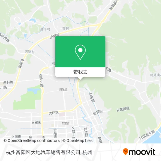 杭州富阳区大地汽车销售有限公司地图