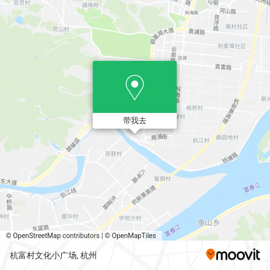 杭富村文化小广场地图