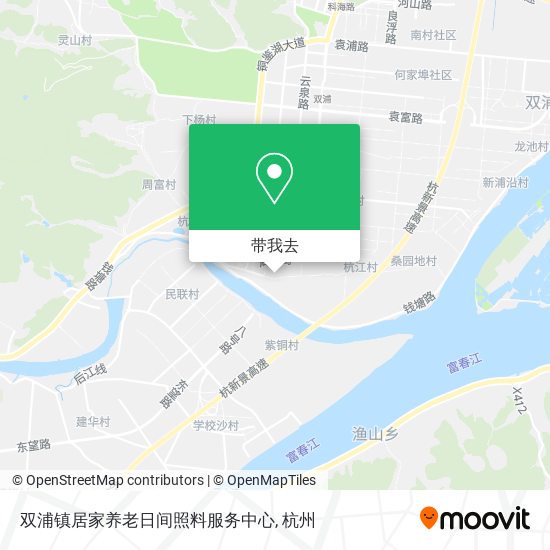 双浦镇居家养老日间照料服务中心地图