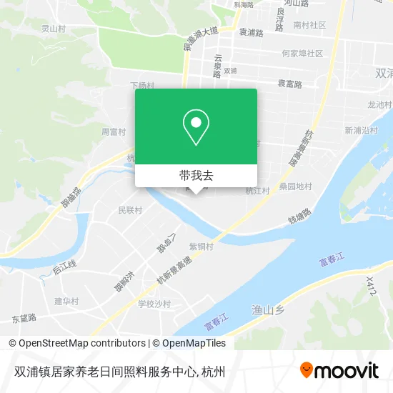 双浦镇居家养老日间照料服务中心地图