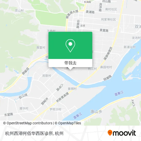 杭州西湖何佰华西医诊所地图