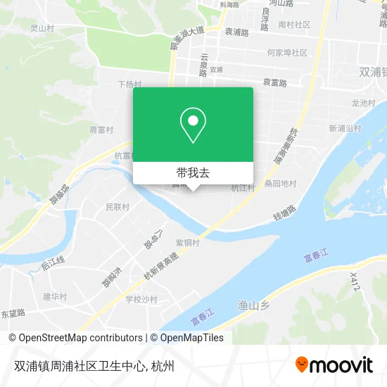 双浦镇周浦社区卫生中心地图