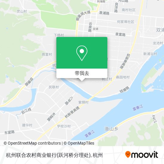 杭州联合农村商业银行(跃河桥分理处)地图