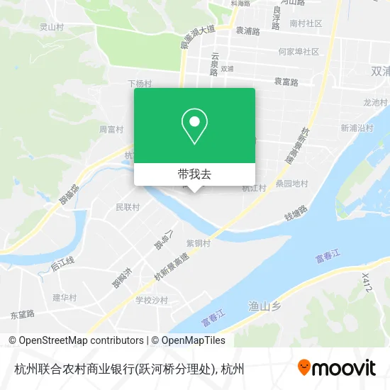 杭州联合农村商业银行(跃河桥分理处)地图