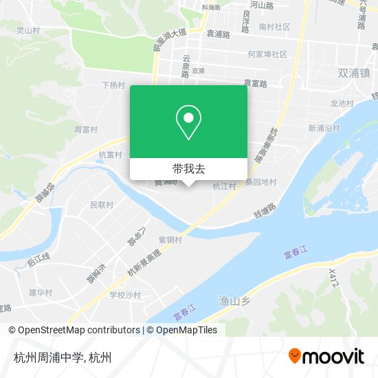 杭州周浦中学地图