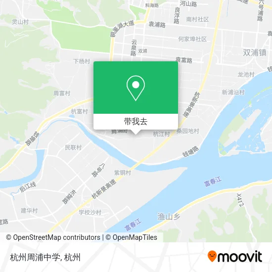 杭州周浦中学地图