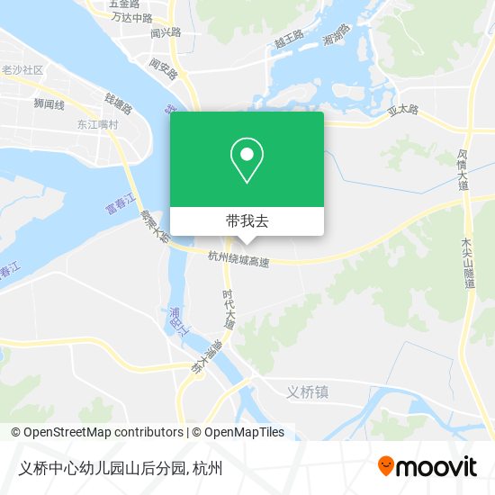 义桥中心幼儿园山后分园地图