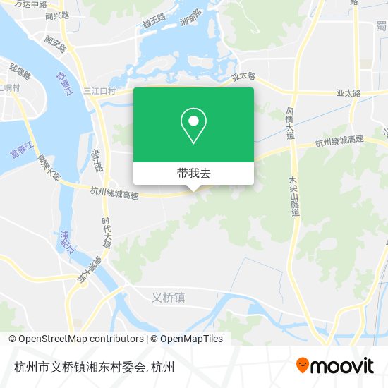 杭州市义桥镇湘东村委会地图