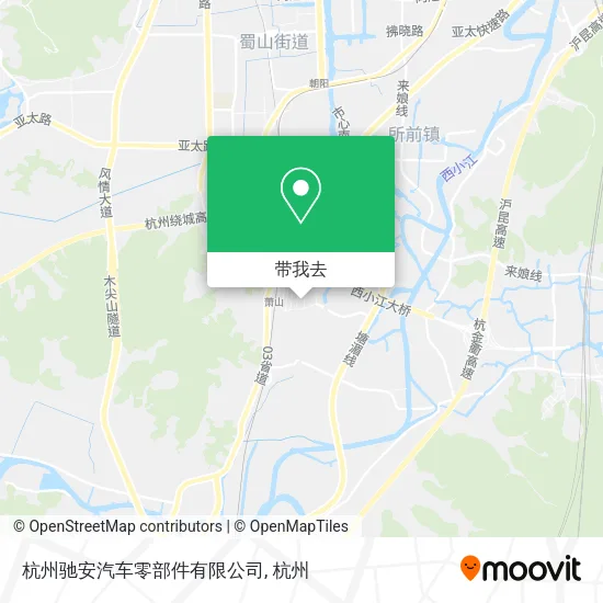 杭州驰安汽车零部件有限公司地图