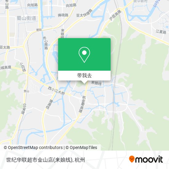 世纪华联超市金山店(来娘线)地图