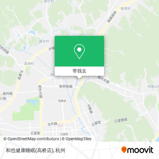 和也健康睡眠(高桥店)地图