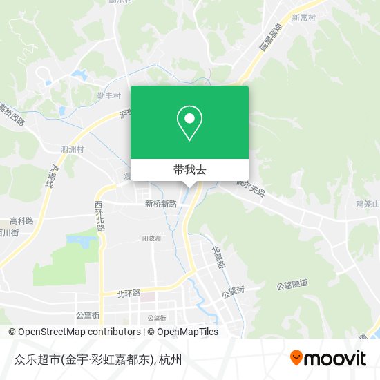 众乐超市(金宇·彩虹嘉都东)地图