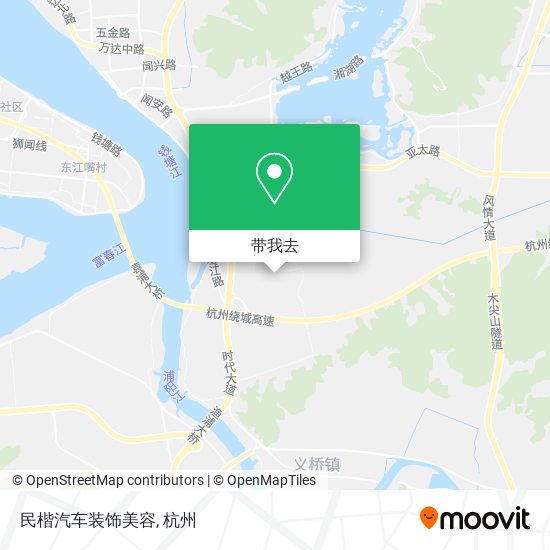 民楷汽车装饰美容地图