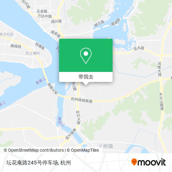 坛花庵路245号停车场地图