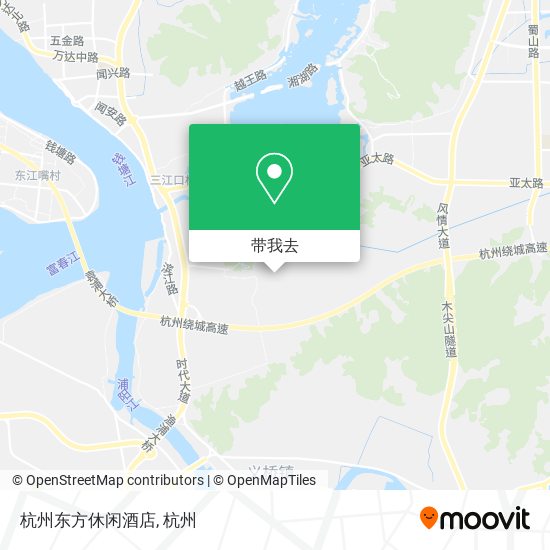 杭州东方休闲酒店地图