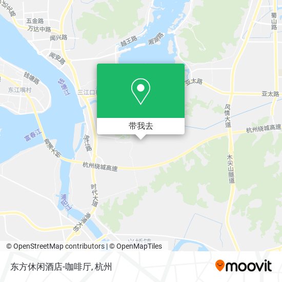 东方休闲酒店-咖啡厅地图