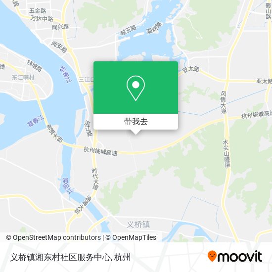 义桥镇湘东村社区服务中心地图