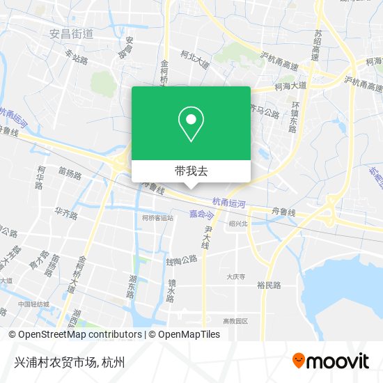 兴浦村农贸市场地图