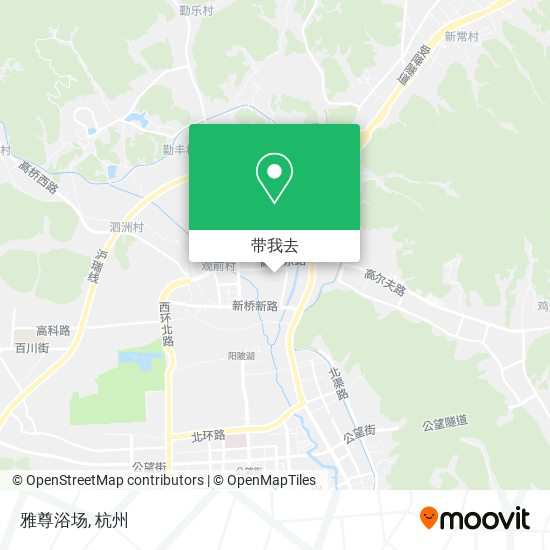 雅尊浴场地图
