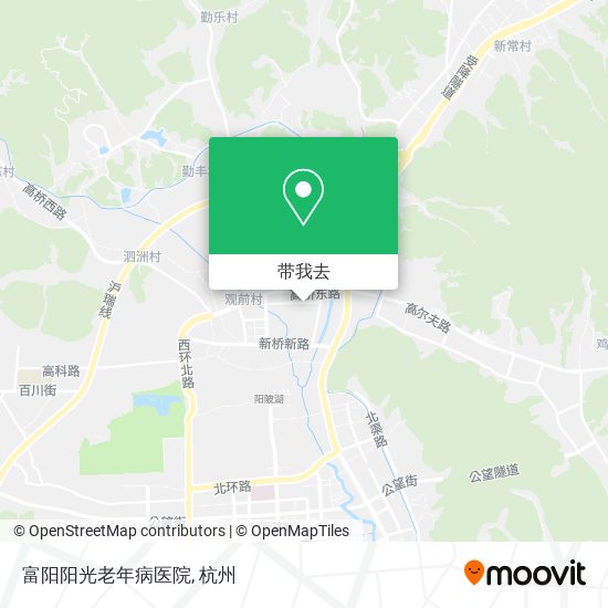 富阳阳光老年病医院地图
