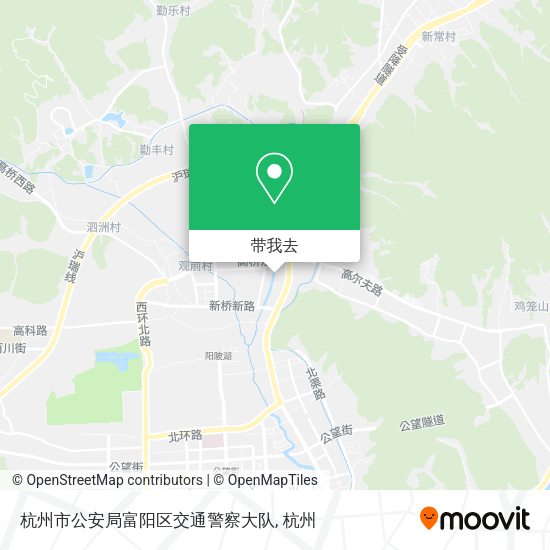 杭州市公安局富阳区交通警察大队地图