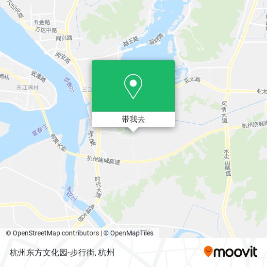 杭州东方文化园-步行街地图
