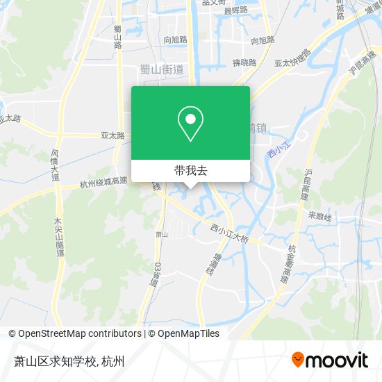 萧山区求知学校地图