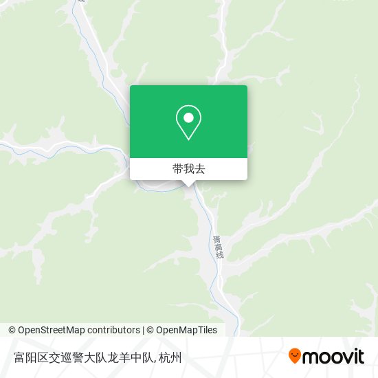 富阳区交巡警大队龙羊中队地图