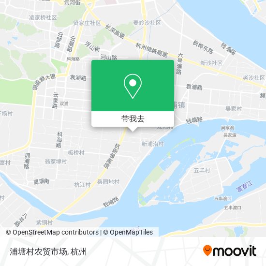 浦塘村农贸市场地图